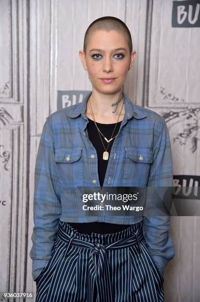 Asia Kate Dillon visits Build at Build Studio on March 21, 2018 in New York City.
