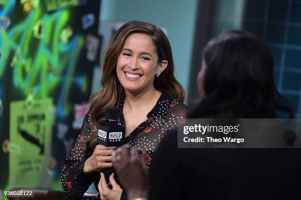 Jaina Lee Ortiz visits Build at Build Studio on March 21, 2018 in New York City.