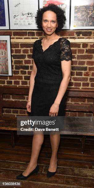 Grace Cookey-Gam attends the press night performance of "Kiss Of The Spider Woman" at The Menier Chocolate Factory on March 21, 2018 in London,...