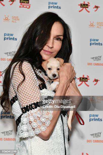 Famke Janssen attends the "Isle of Dogs" special screening at IFC Center on March 21, 2018 in New York City.
