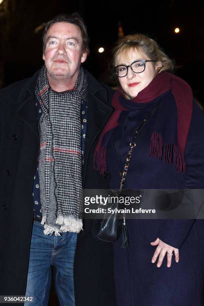 Philippe Duquesne and Marilou Berry attend opening ceremony during Valenciennes Film Festival on March 21, 2018 in Valenciennes, France.