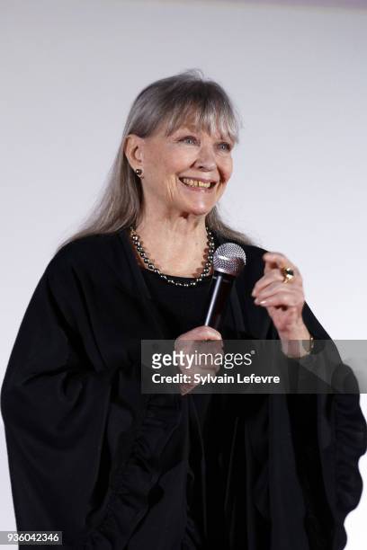 Marina Vlady attends opening ceremony during Valenciennes Film Festival on March 21, 2018 in Valenciennes, France.