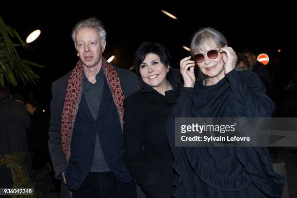 Philippe Le Guay, Liane Foly and Marina Vlady attend opening ceremony during Valenciennes Film Festival on March 21, 2018 in Valenciennes, France.