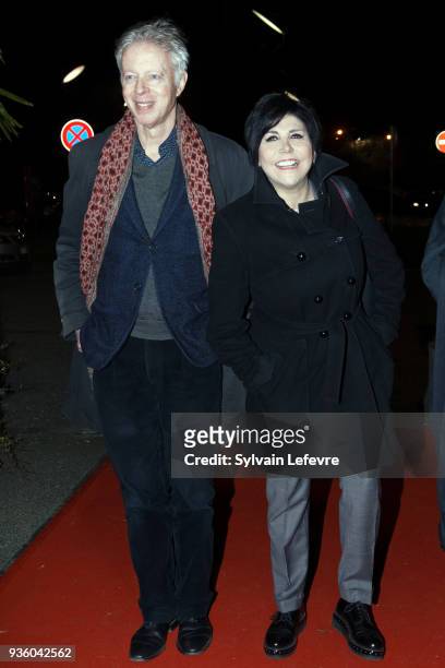 Philippe Le Guay, Liane Foly attend opening ceremony during Valenciennes Film Festival on March 21, 2018 in Valenciennes, France.