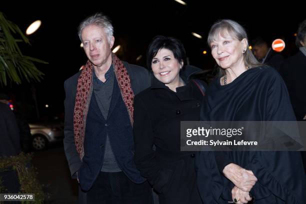 Philippe Le Guay, Liane Foly and Marina Vlady attend opening ceremony during Valenciennes Film Festival on March 21, 2018 in Valenciennes, France.
