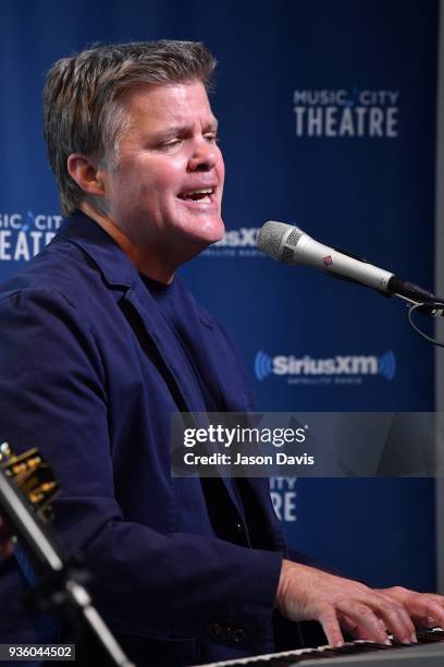 Recording Artist Richie McDonald of The Frontmen performs at SiriusXM Nashville Studios at Bridgestone Arena on March 21, 2018 in Nashville,...