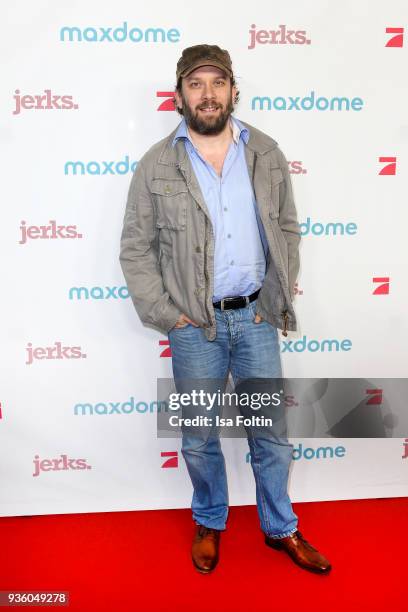 German presenter and actor Christian Ulmen during the 'Jerks' premiere at Zoo Palast on March 21, 2018 in Berlin, Germany.