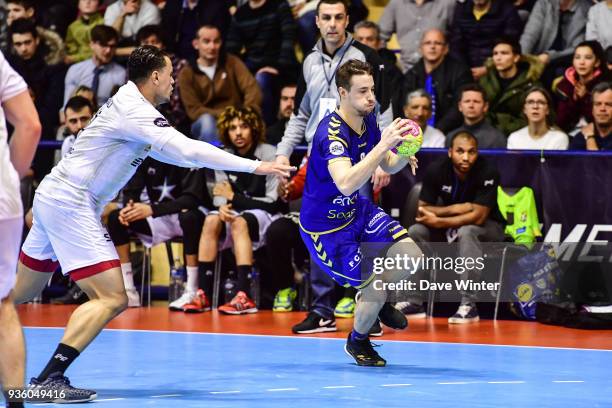 Enzo Cramoisy of Massy during the Lidl Starligue match between Massy and Ivry on March 21, 2018 in Massy, France.