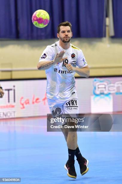 Vasja Furlan of Ivry during the Lidl Starligue match between Massy and Ivry on March 21, 2018 in Massy, France.