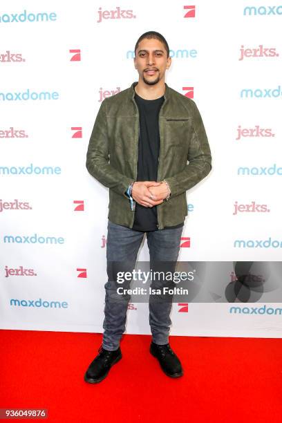 German singer Andreas Bourani during the 'Jerks' premiere at Zoo Palast on March 21, 2018 in Berlin, Germany.