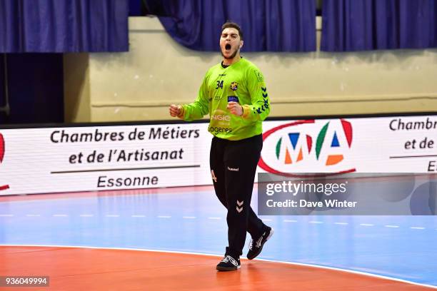 Samir Bellahcene of Massy during the Lidl Starligue match between Massy and Ivry on March 21, 2018 in Massy, France.