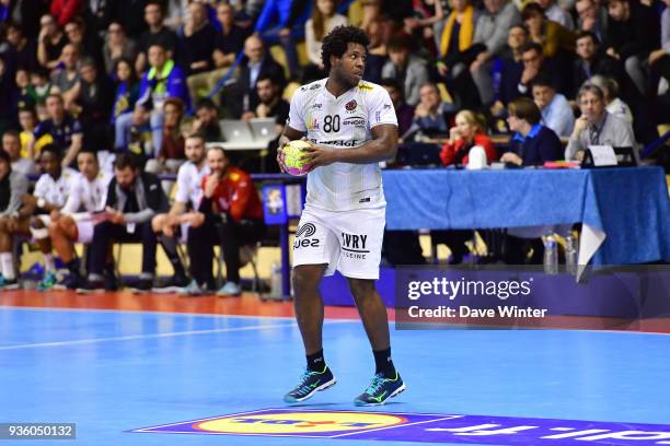 Yosdany Rios of Ivry during the Lidl Starligue match between Massy and Ivry on March 21, 2018 in Massy, France.