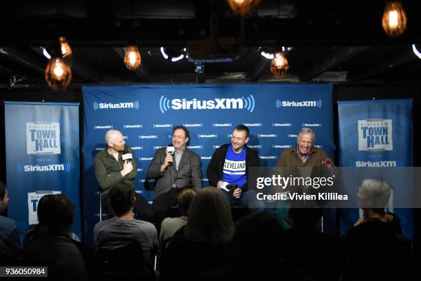 Comedian Bill Burr hosts a SiriusXM Headliners event with the cast of "Barry" featuring Stephen Root, Alec Berg and Henry Winkler at Meltdown Comics...