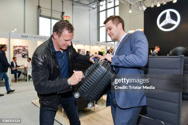 Ralf Moeller during 'Flotte - Der Branchentreff' at the exhibition Dusseldorf on March 21, 2018 in Dusseldorf, Germany.