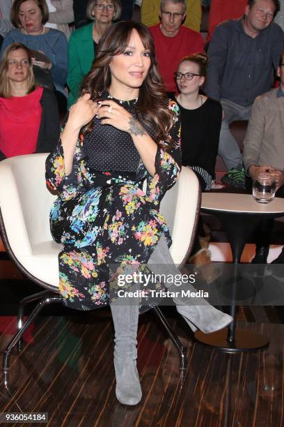 Mayte Garcia, ex wife of Prince during the TV Show 'Markus Lanz' on March 21, 2018 in Hamburg, Germany.