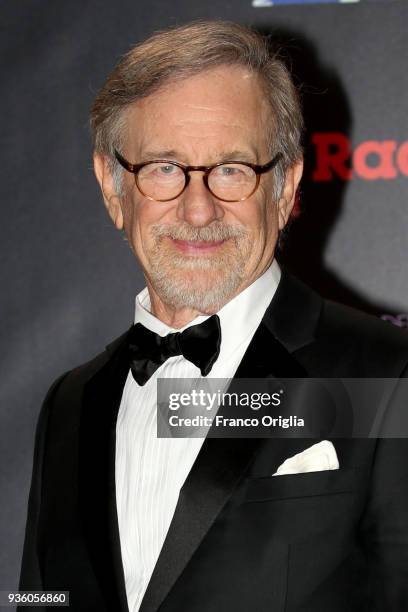 Steven Spielberg walks a red carpet ahead of the 62nd David Di Donatello awards ceremony on March 21, 2018 in Rome, Italy.