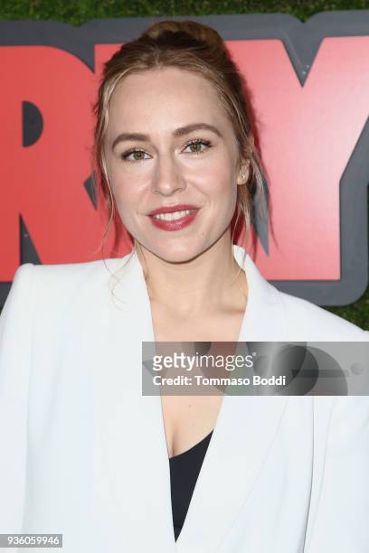 Sarah Goldberg attends the Premiere Of HBO's "Barry" at NeueHouse Hollywood on March 21, 2018 in Los Angeles, California.