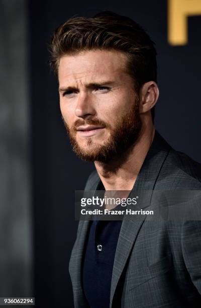 Scott Eastwood attends Universal's "Pacific Rim Uprising" Premiere at TCL Chinese Theatre IMAX on March 21, 2018 in Hollywood, California.