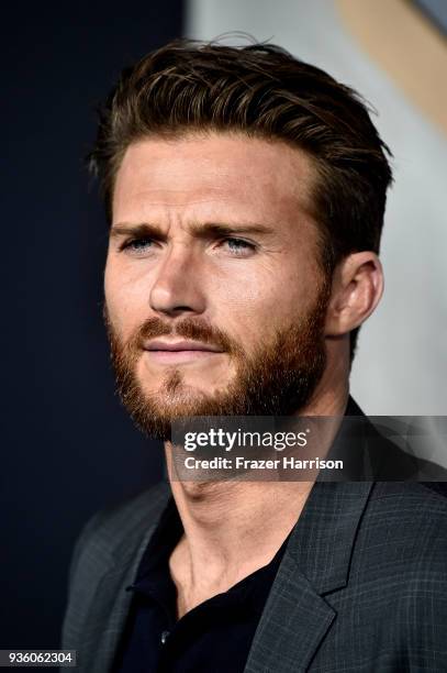 Scott Eastwood attends Universal's "Pacific Rim Uprising" Premiere at TCL Chinese Theatre IMAX on March 21, 2018 in Hollywood, California.