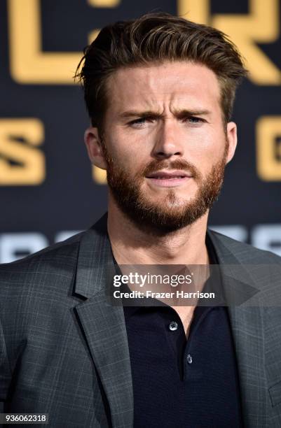 Scott Eastwood attends Universal's "Pacific Rim Uprising" Premiere at TCL Chinese Theatre IMAX on March 21, 2018 in Hollywood, California.