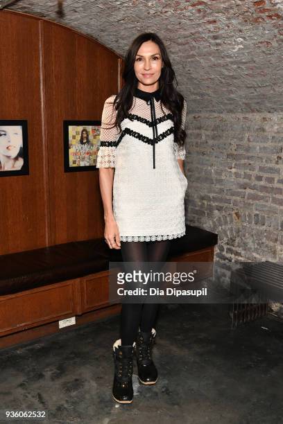Famke Janssen attends the "Isle of Dogs" special screening after party at Troy Liquor Bar & Dos Caminos on March 21, 2018 in New York City.