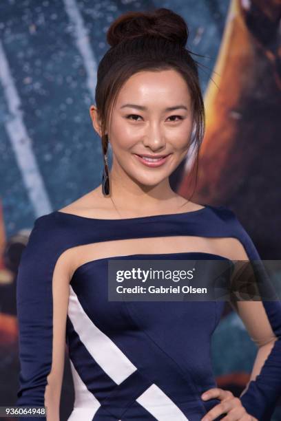 Lily Ji arrives to Universal's "Pacific Rim Uprising" premiere at TCL Chinese Theatre IMAX on March 21, 2018 in Hollywood, California.