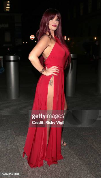 Kerry Katona seen attending OK! Magazine's 25th anniversary party at The View from the Shard on March 21, 2018 in London, England.