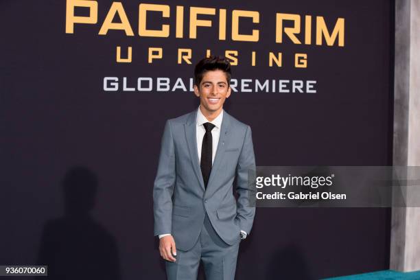 Karan Brar arrives to Universal's "Pacific Rim Uprising" premiere at TCL Chinese Theatre IMAX on March 21, 2018 in Hollywood, California.