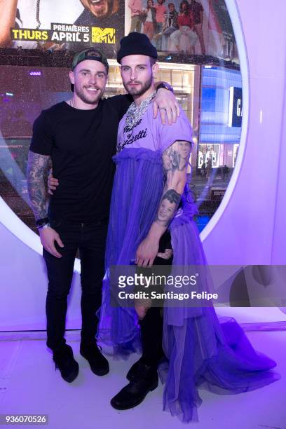 Gus Kenworthy and Nico Tortorella attend "RuPaul's Drag Race" Season 10 Meet The Queens at TRL Studios on March 21, 2018 in New York City.