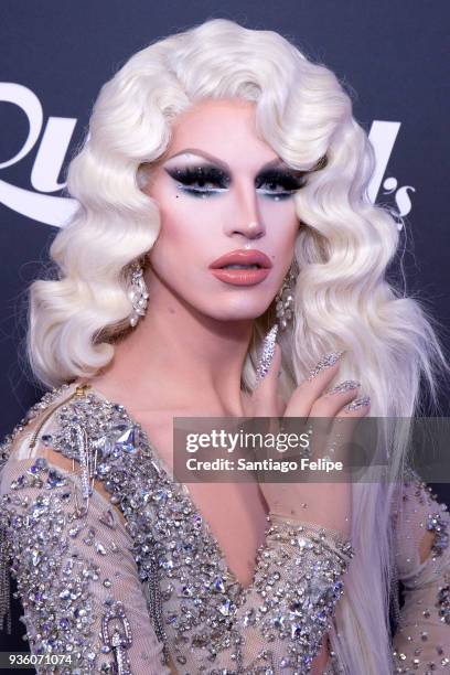 Aquaria attends "RuPaul's Drag Race" Season 10 Meet The Queens at TRL Studios on March 21, 2018 in New York City.