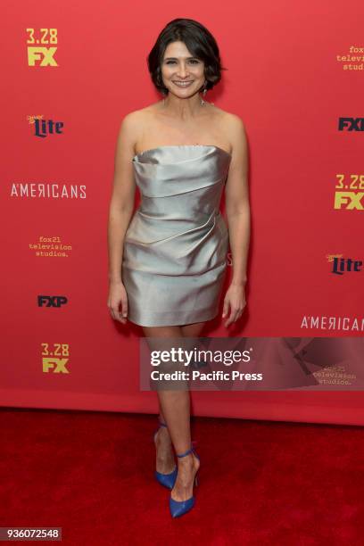Vera Cherny attends FX The Americans season 6 premiere at Alice Tully Hall Lincoln Center.