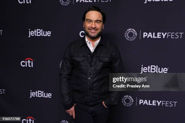 Johnny Galecki attends PaleyFest Los Angeles 2018 - "The Big Bang Theory" and "Young Sheldon" at Dolby Theatre on March 21, 2018 in Hollywood,...