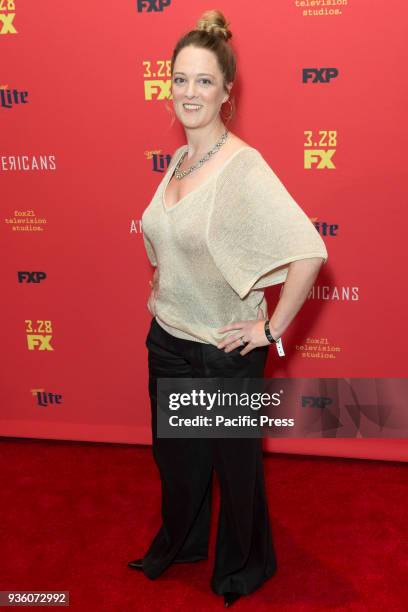 Polly Lee attends FX The Americans season 6 premiere at Alice Tully Hall Lincoln Center.