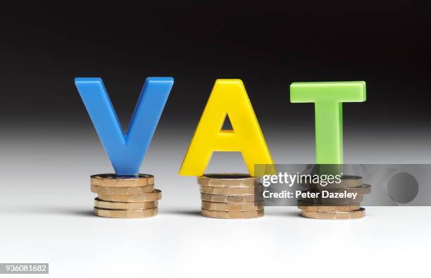 budgeting for vat - 2018 taxes stock pictures, royalty-free photos & images