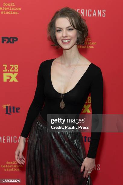 Lyanka Gryu attends FX The Americans season 6 premiere at Alice Tully Hall Lincoln Center.