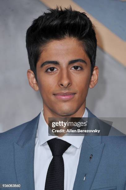 Karan Brar attends the premiere of Universal's "Pacific Rim Uprising" at TCL Chinese Theatre IMAX on March 21, 2018 in Hollywood, California.