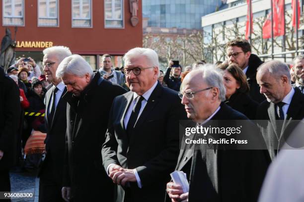 Winfried Kretschmann, the MinisterPresident of Baden-Württemberg, Volker Bouffier, the MinisterPresident of Hesse, German President Frank-Walter...