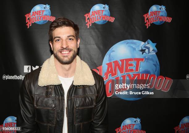 Jake Allyn poses as he promotes the BET television show "The Quad" at Planet Hollywood Times Square on March 21, 2018 in New York City.