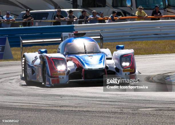 United Autosports Drivers Phil Hanson, Bruno Senna & Paul Di Resta during 12 hours of Seabring Race on March 17 2018, at Sebring International...