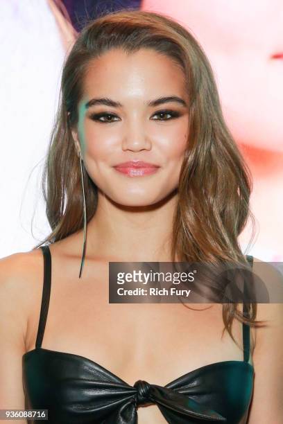 Paris Berelc attends the "Alexa & Katie" special screening in partnership with the American Cancer Society at Netflix Home Theater on March 21, 2018...