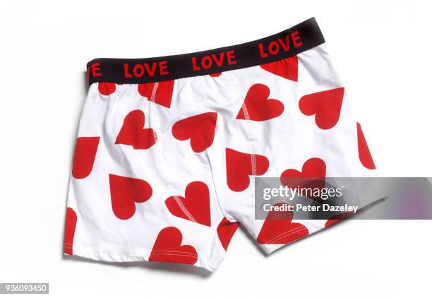 romantic boxer shorts - shorts stock pictures, royalty-free photos & images