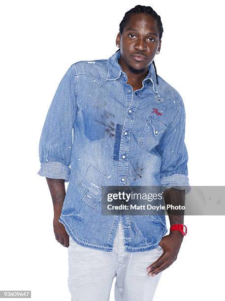 Rapper Pusha T of Clipse poses at a portrait session for Complex Magazine in 2009.