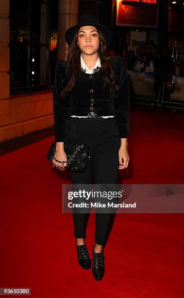 Miquita Oliver attends the UK Premiere of 'Where The Wild Things Are' at Vue West End on December 2, 2009 in London, England.