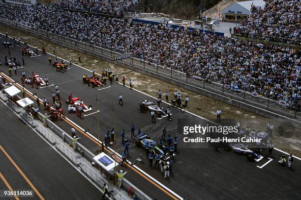 Michael Schumacher, Ayrton Senna, Damon Hill, Mika Hakkinen, Williams-Renault FW16, Benetton-Ford B194, McLaren-Peugeot MPA/9, Grand Prix of Pacific,...