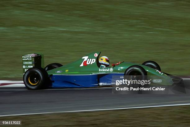 Bertrand Gachot, Jordan-Ford 191, Grand Prix of San Marino, Autodromo Enzo e Dino Ferrari, Imola, 28 April 1991.