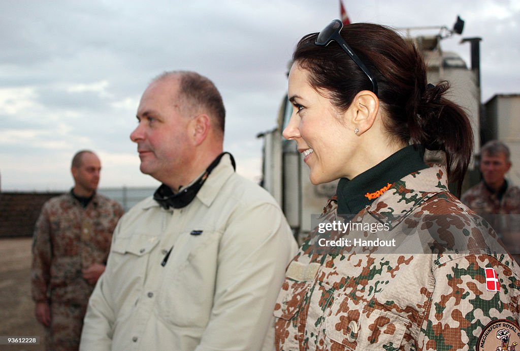 Princess Mary Visits Danish Troops In Afghanistan