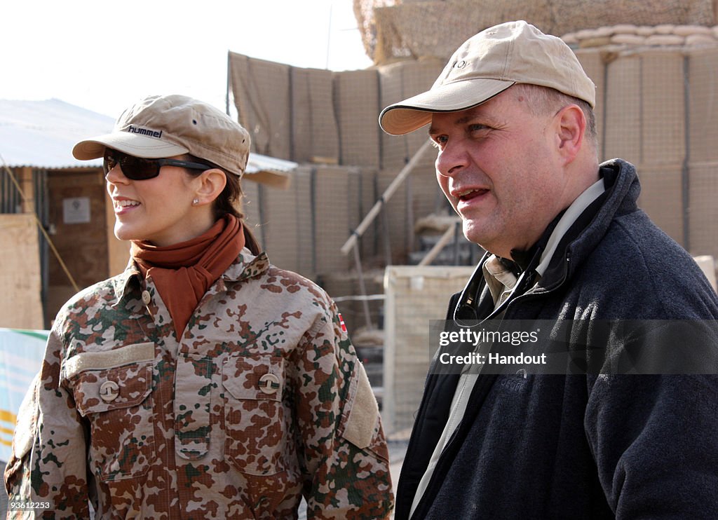 Princess Mary Visits Danish Troops In Afghanistan