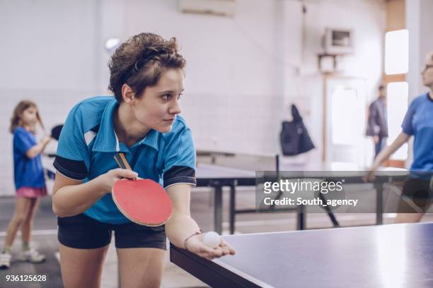 playing table tennis - championships stock pictures, royalty-free photos & images