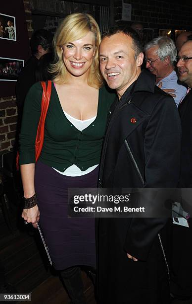 Hannah Waddinham and Graham Norton attend the press night of "Sweet Charity" at The Chocolate Factory on December 2, 2009 in London, England.