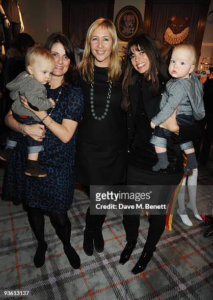 Television personality Tania Bryer and singer Lisa B attend the Juicy Couture children's tea party in aid of Mothers 4 Children, at the Juicy Couture...